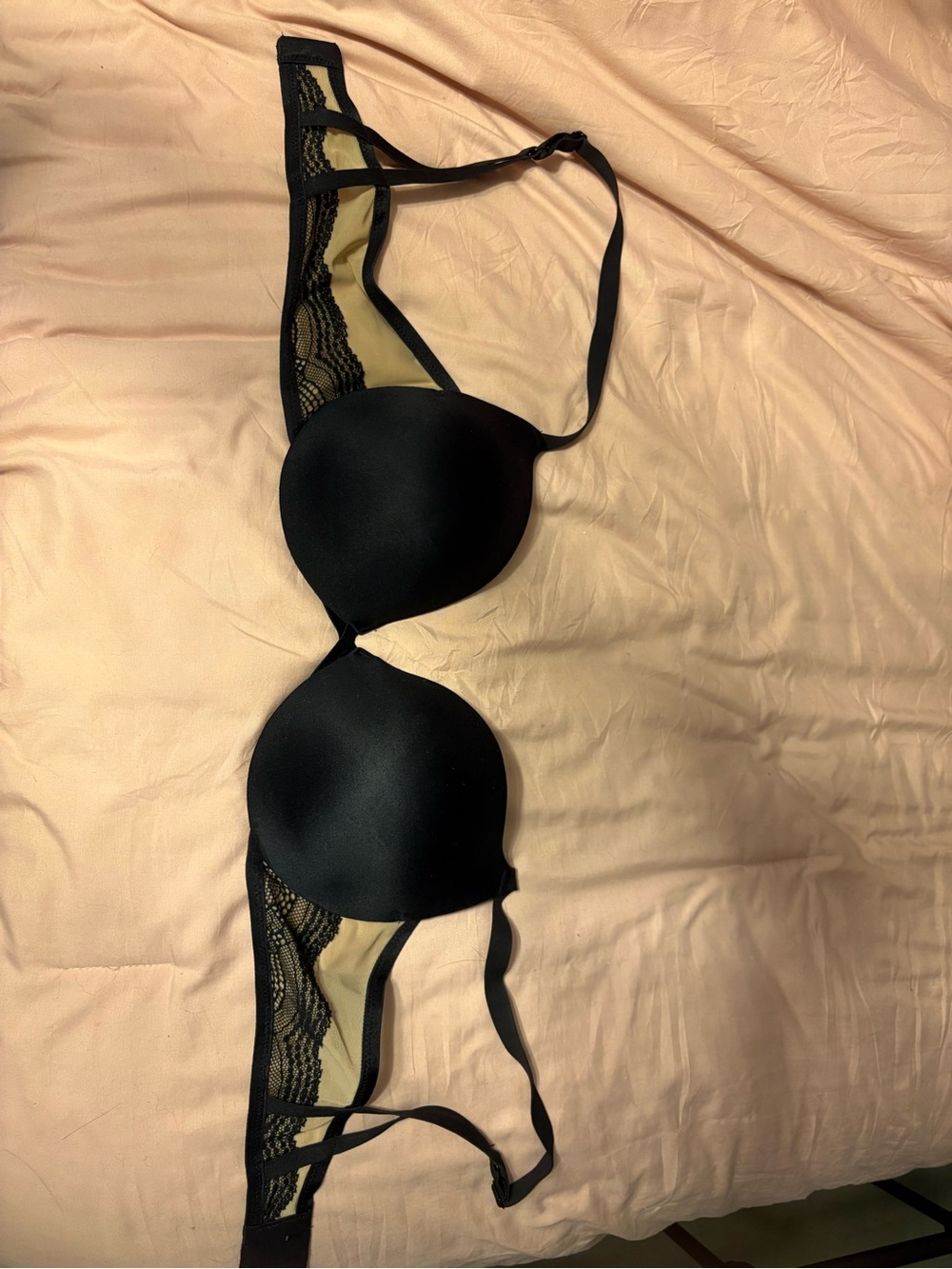 Maidenform Black Lace Side T-Shirt Bra